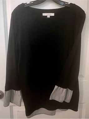 Mixed Media Tunic-Style Shirt